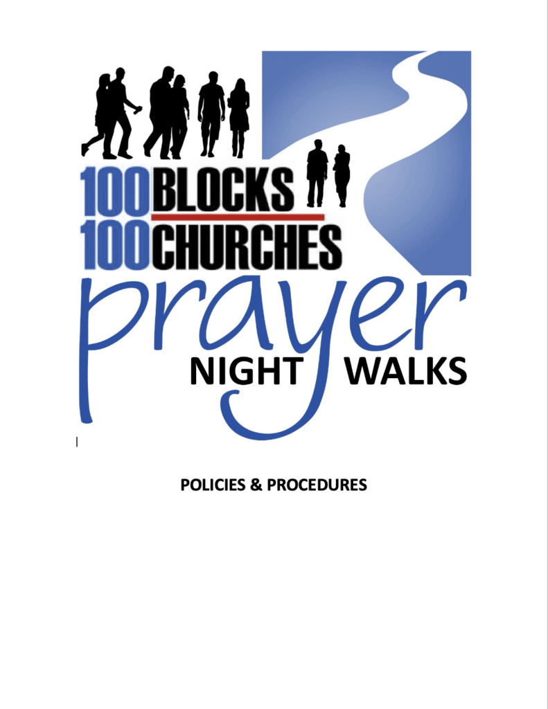 100 Blocks 100 Churches Night Walks Chicago training manual